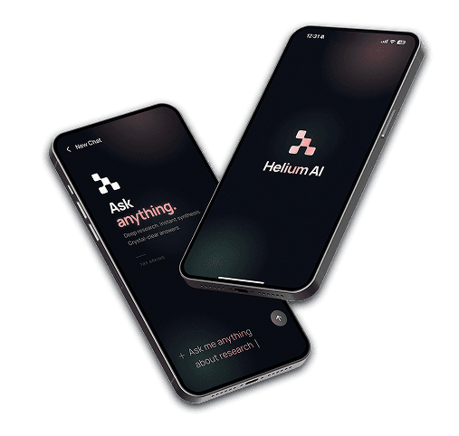 Helium AI mobile app