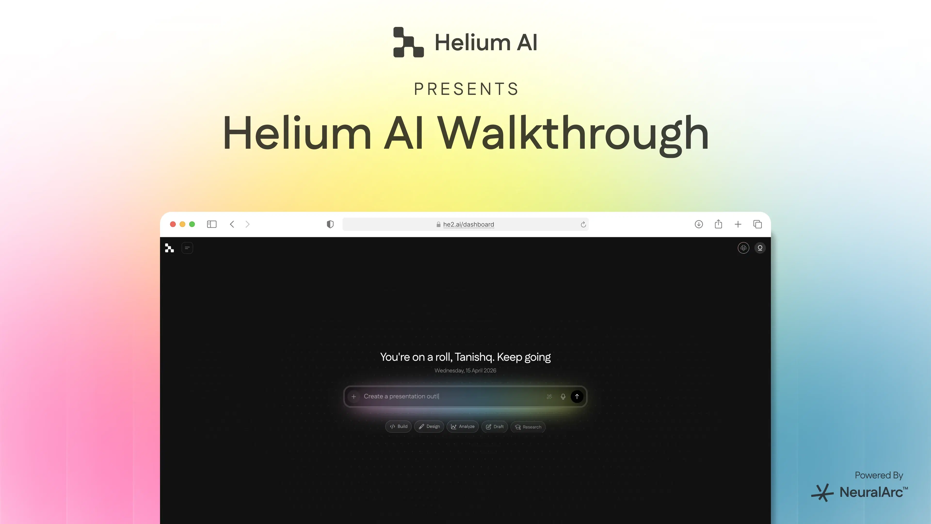 Helium AI Walkthrough